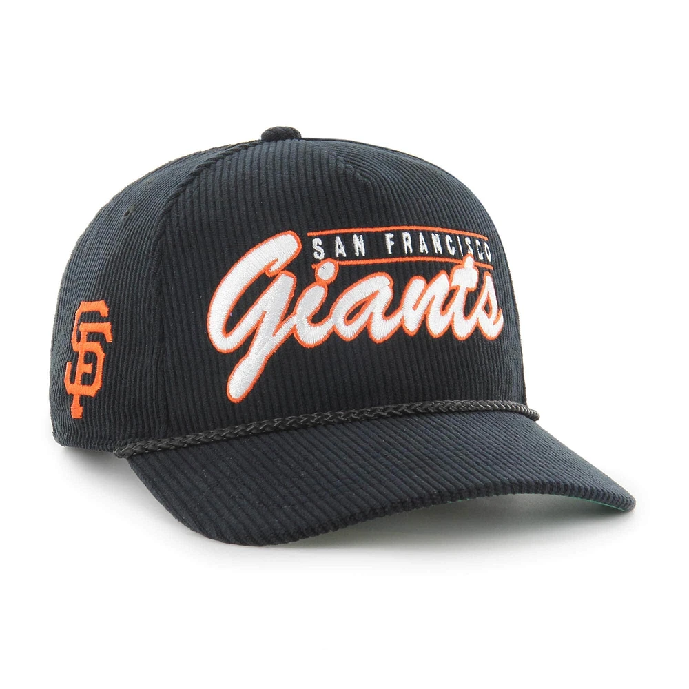 Men's '47 Black San Francisco Giants Corduroy Hitch Adjustable Hat