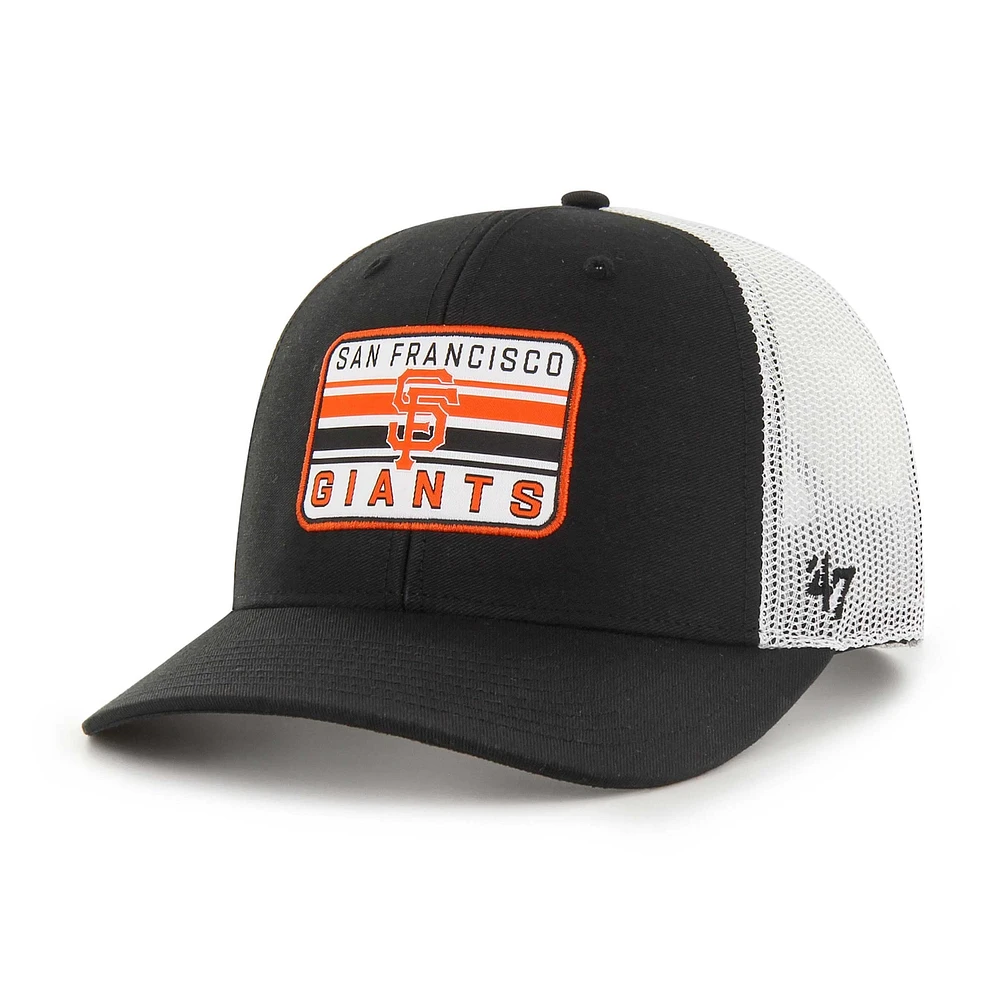 Men's '47 Black San Francisco Giants Drifter Trucker Adjustable Hat