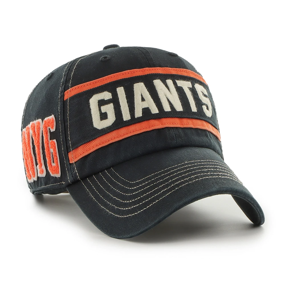 Casquette ajustable Hard Count Clean Up '47 noire pour hommes des Giants de San Francisco