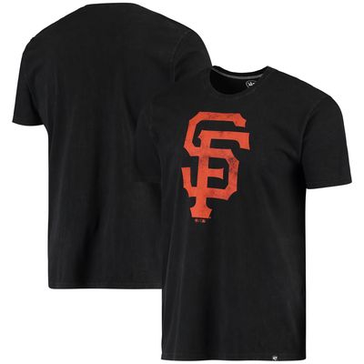 Women's San Francisco Giants New Era Orange/Black Foil Three-Quarter Sleeve  Raglan T-Shirt