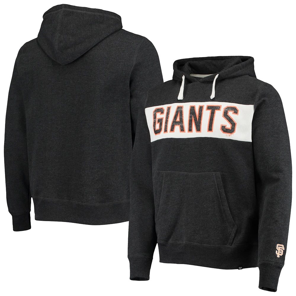 Men's '47 Black San Francisco Giants Team Pullover Hoodie