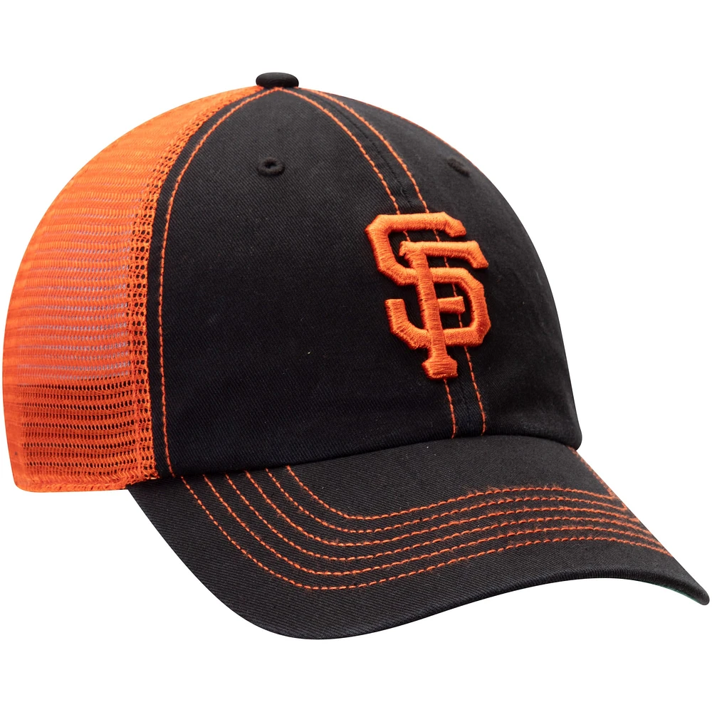 Men's '47 Black San Francisco Giants Trawler Clean Up Trucker Hat