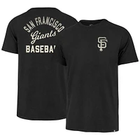 Men's '47  Black San Francisco Giants Turn Back Franklin T-Shirt