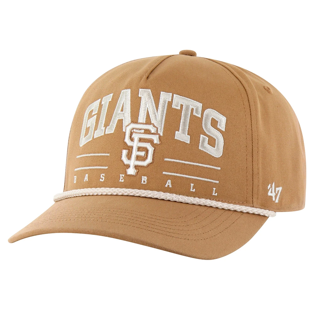 Men's '47 Brown San Francisco Giants Neutral Roscoe Rope Hitch Adjustable Hat