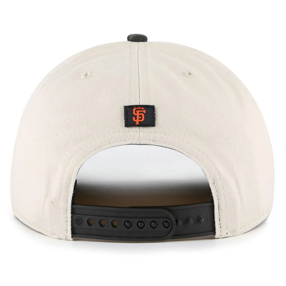 Men's '47 Cream/Black San Francisco Giants Fiji Rope Hitch Adjustable Hat
