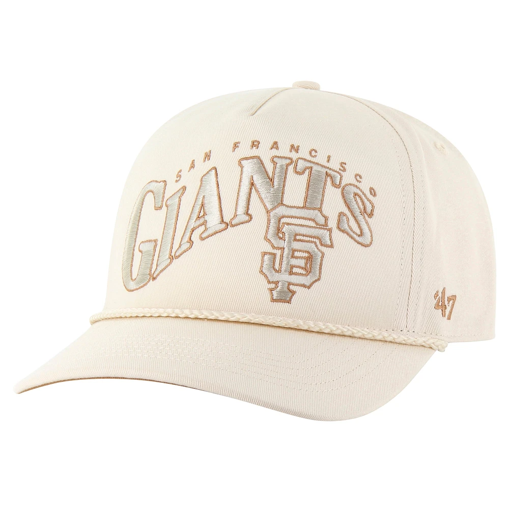 Men's '47 Cream San Francisco Giants Neutral Wave Rope Hitch Adjustbable Hat