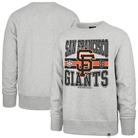 Men's '47  Gray San Francisco Giants Letters Headline Pullover Sweatshirt