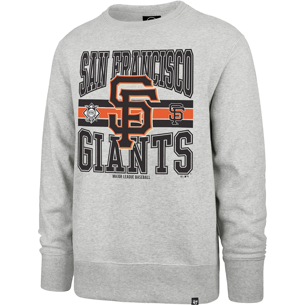 Men's '47  Gray San Francisco Giants Letters Headline Pullover Sweatshirt