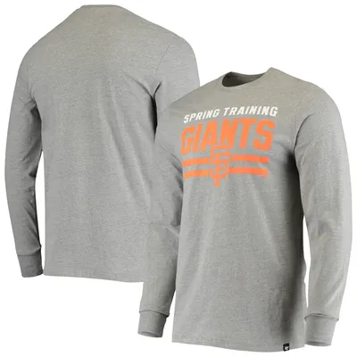 Men's Express Heathered Gray San Francisco Giants Multi-Hit Long Sleeve T-Shirt Size: Small