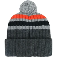 Bonnet en tricot à revers pile '47 gris San Francisco Giants pour hommes avec pompon