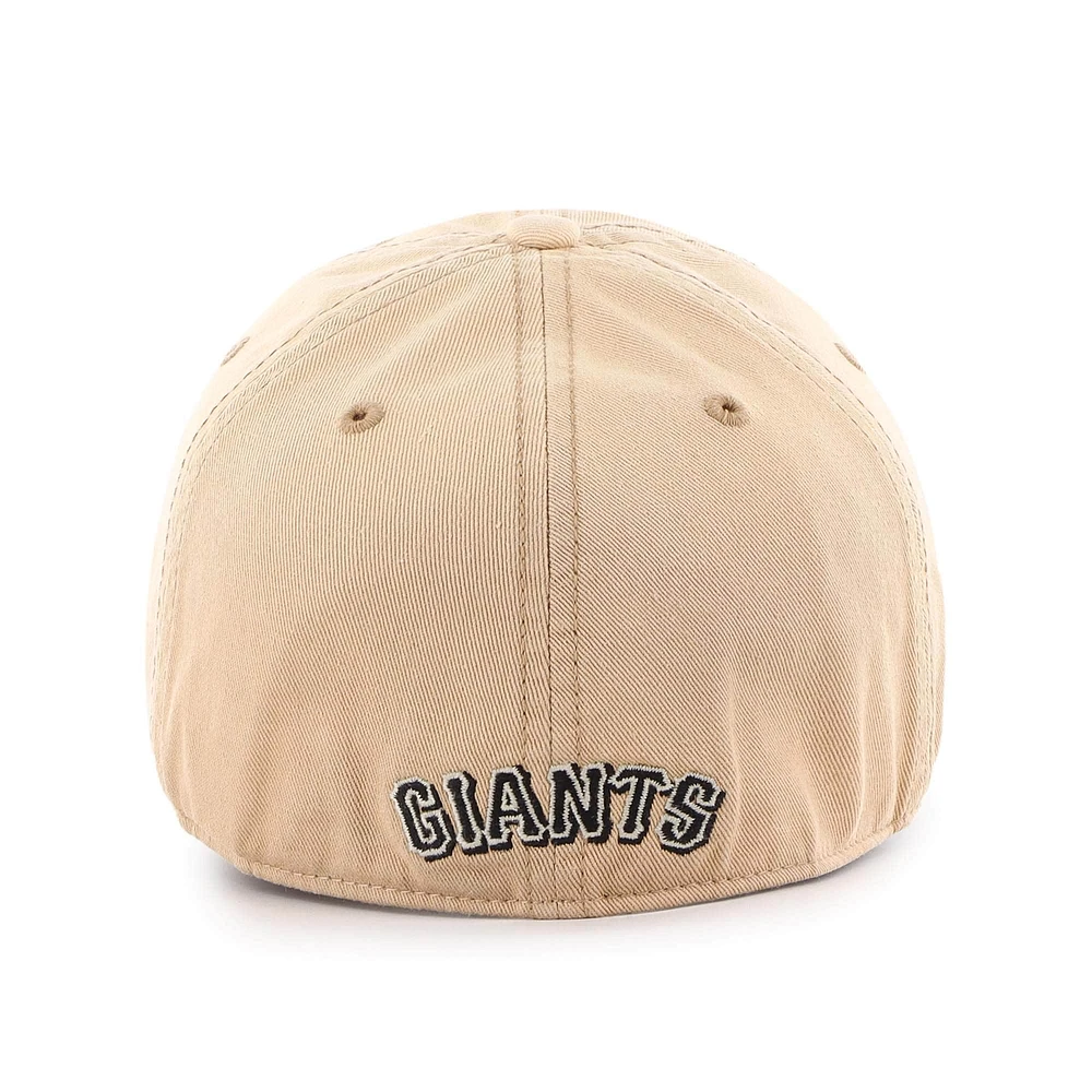 Men's '47 Khaki San Francisco Giants Dusted Franchise Fitted Hat