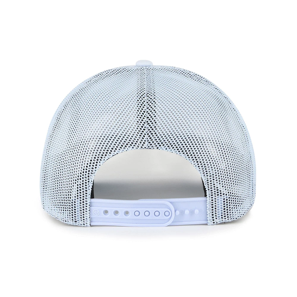 Casquette camionneur ajustable bleu clair « 47 » pour homme, motif Foundation Hitch des Giants de San Francisco