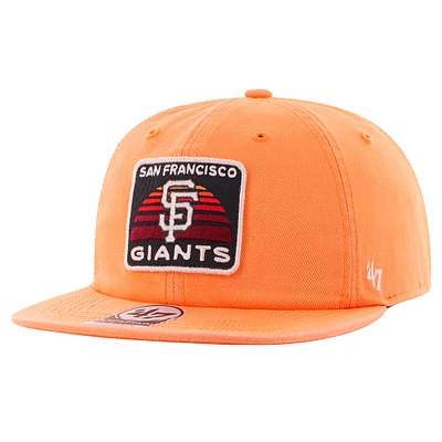 Men's '47 Orange San Francisco Giants Cypress Captain Snapback Hat