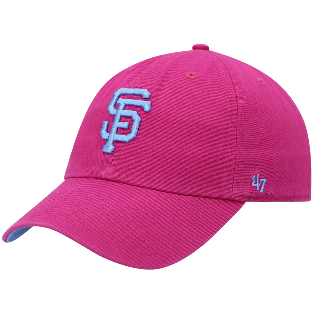 New Era Men's New Era Pink San Francisco Giants Sky Aqua Undervisor 9FIFTY  Snapback Hat