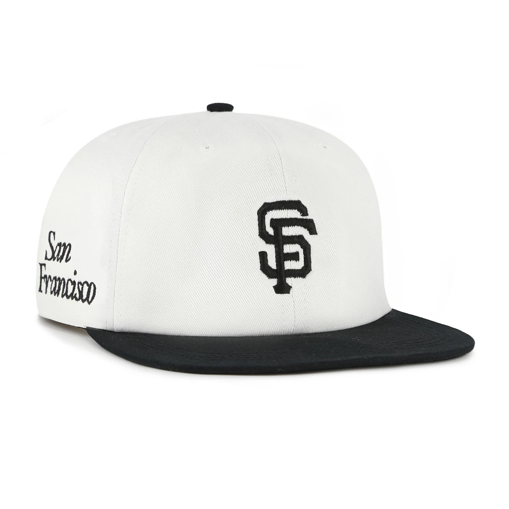 Casquette snapback blanche/noire « 47 » pour homme des Giants de San Francisco