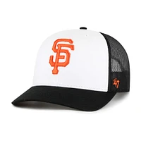Casquette ajustable Trucker Freshman '47 blanche/noire pour homme des Giants de San Francisco