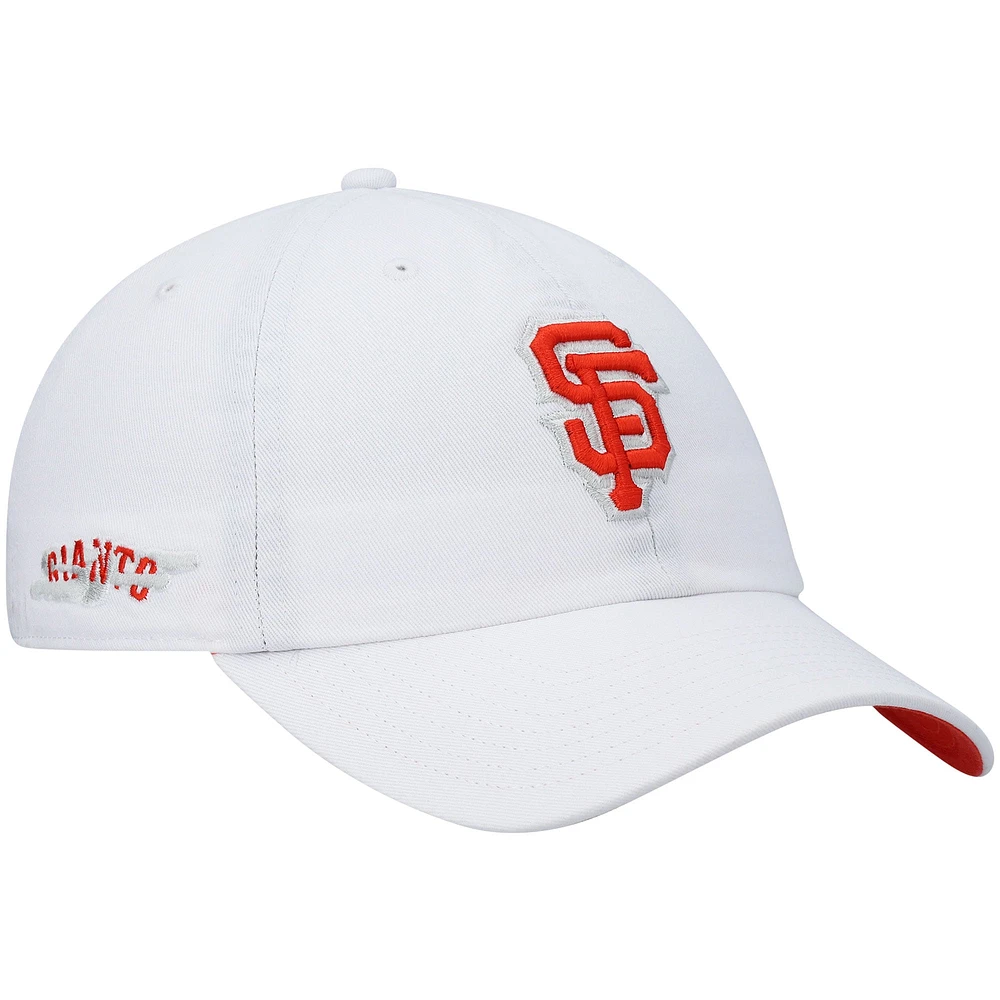 Casquette réglable pour homme '47 San Francisco Giants Area Code City Connect Clean Up - Blanc