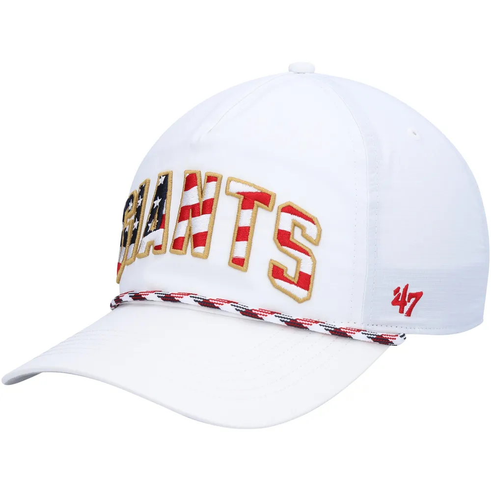 Men's '47 White San Francisco Giants Flag Flutter Hitch Snapback Hat