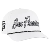 Casquette ajustable en corde à nœuds blancs pour hommes '47 San Francisco Giants Overhand Speckle