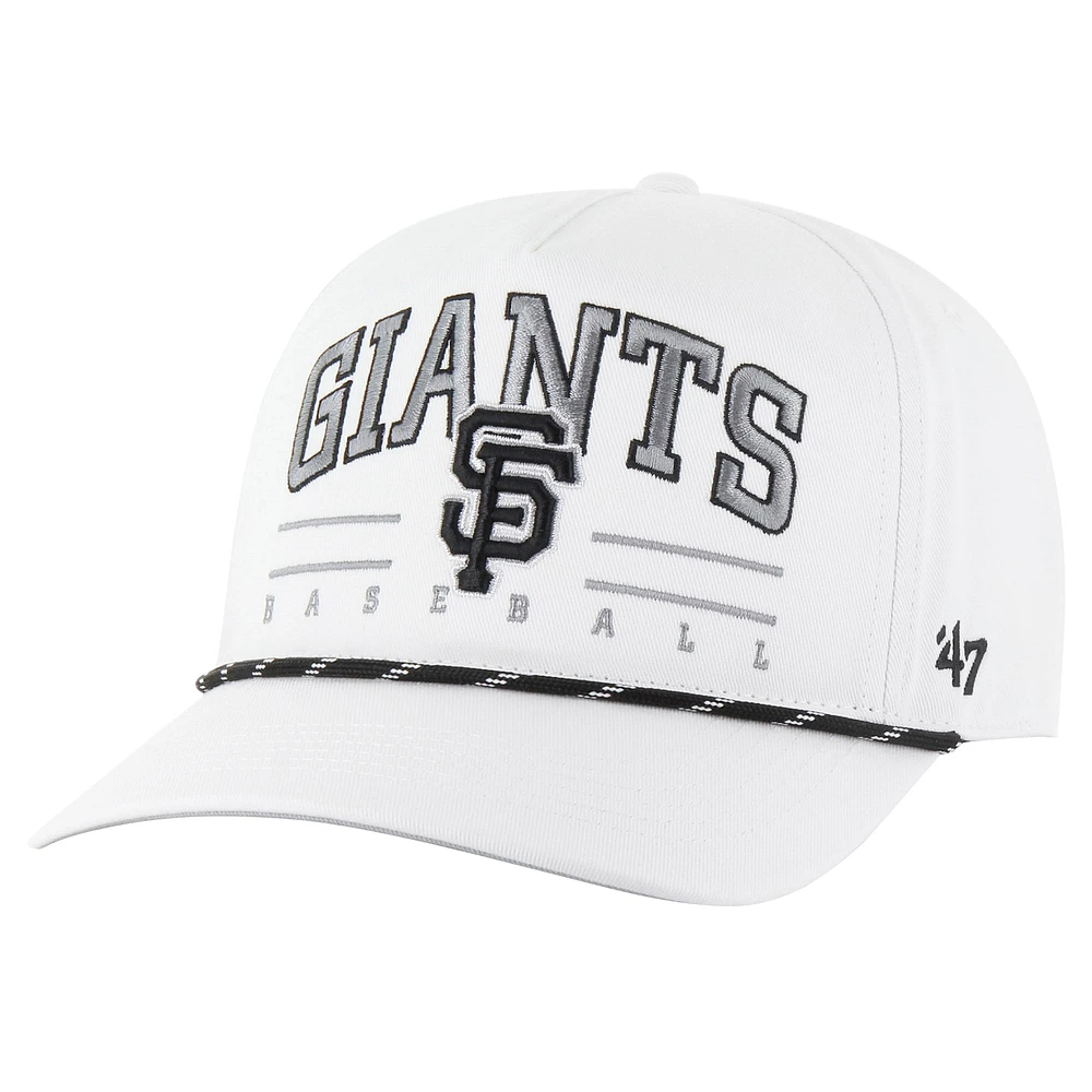 Casquette ajustable Roscoe Speckle Hitch blanche '47 pour homme des Giants de San Francisco