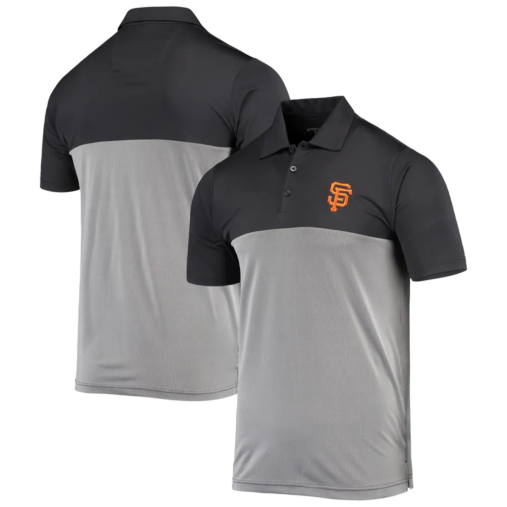 Lids San Francisco Giants Antigua Venture Logo Polo - Black/Gray