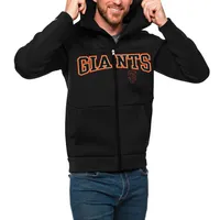 Outerstuff Youth Black San Francisco Giants Wordmark Full-Zip Fleece Hoodie