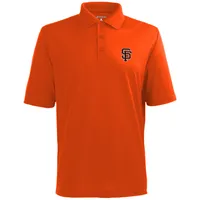 San Francisco Giants Antigua Womens Orange Tribute Short Sleeve Polo