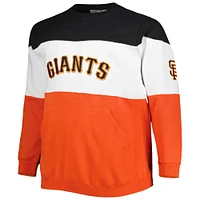 Sweat-shirt à enfiler Big & Tall San Francisco Giants noir/orange pour homme