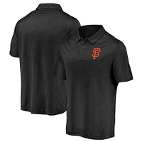 Men's Black San Francisco Giants Iconic Striated Primary Logo Lightweight Polo