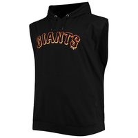 Men's Black San Francisco Giants Jersey Muscle Sleeveless Pullover Hoodie