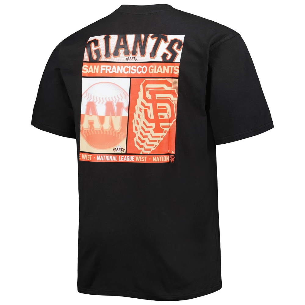 Men's Black San Francisco Giants Two-Sided T-Shirt