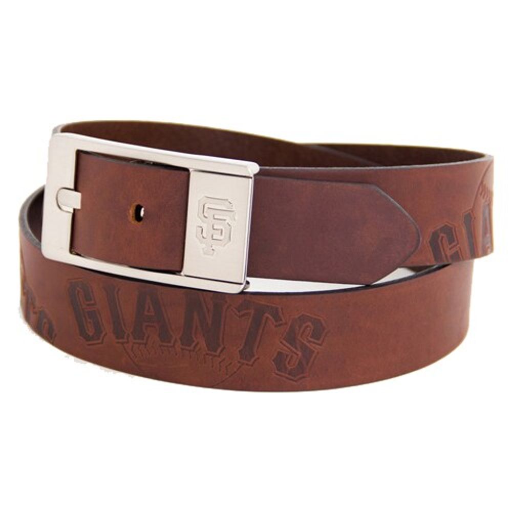 Men's Brown San Francisco Giants Brandish Leather Belt