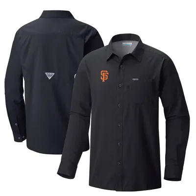 San Francisco Giants Untuckit Button-Up Long Sleeve Shirt - Gray