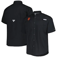 Chemise boutonnée Columbia noire San Francisco Giants Tamiami Omni-Shade pour hommes