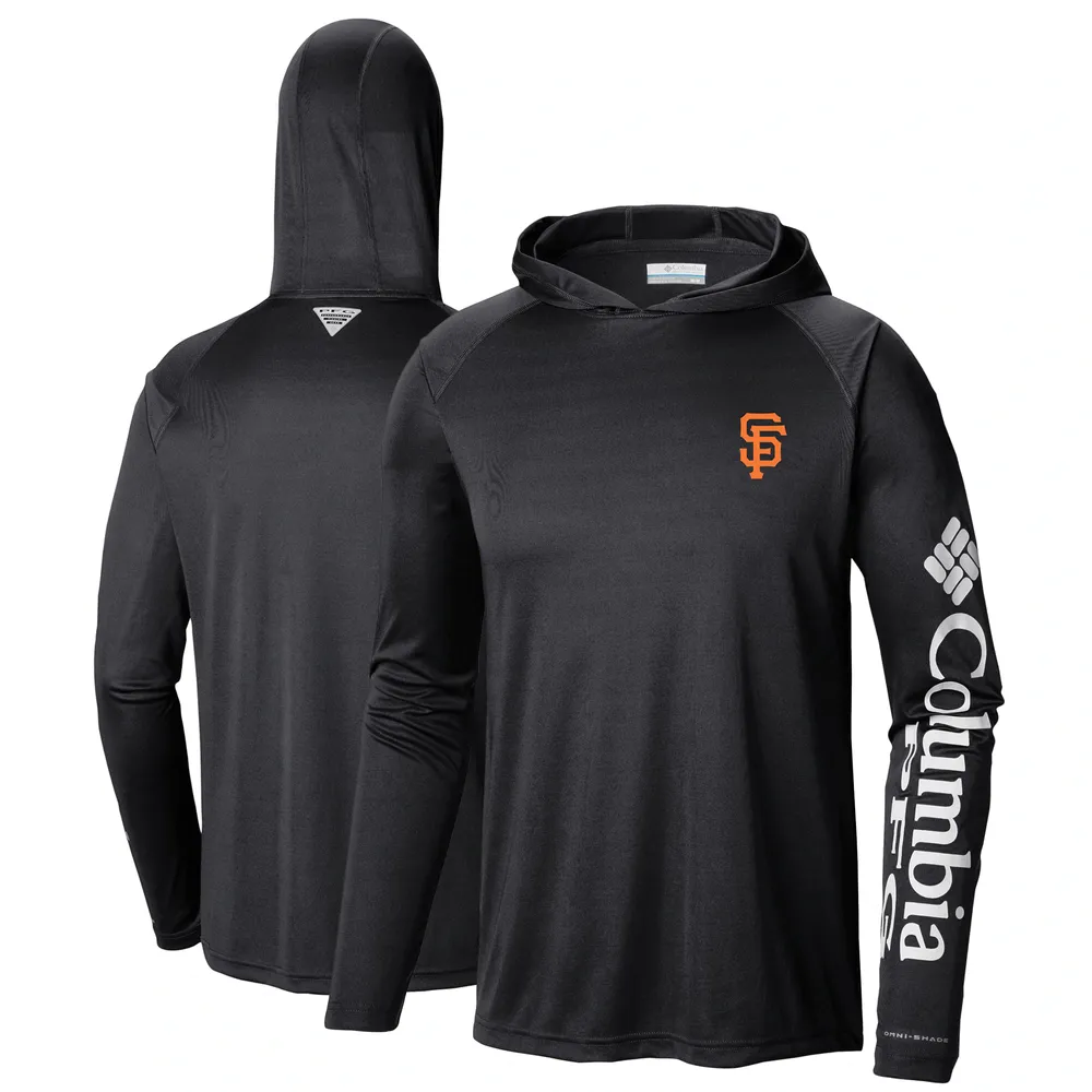 Lids San Francisco Giants Columbia Terminal Tackle Long Sleeve Hoodie T- Shirt - Black