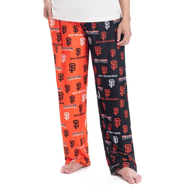 Women's San Francisco 49ers Concepts Sport Scarlet/Black Breakthrough AOP  Knit Split Pants