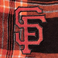 Men's Concepts Sport Black/Orange San Francisco Giants Takeaway Flannel Boxers