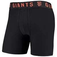 Ensemble de deux boxers Flagship pour hommes Concepts Sport Noir/Orange San Francisco Giants