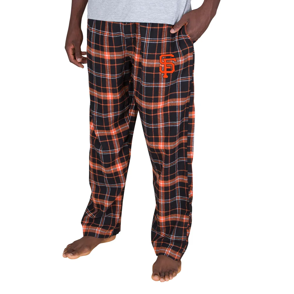 San Francisco Giants Concepts Sport Ultimate Plaid Flannel Pajama Pants - Black