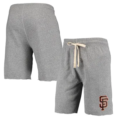 San Francisco Giants Concepts Sport Mainstream Terry Tri-Blend Shorts - Gray