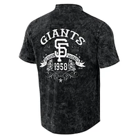 Men's Darius Rucker Collection by Fanatics  Black San Francisco Giants Denim Team Color Button-Up Shirt