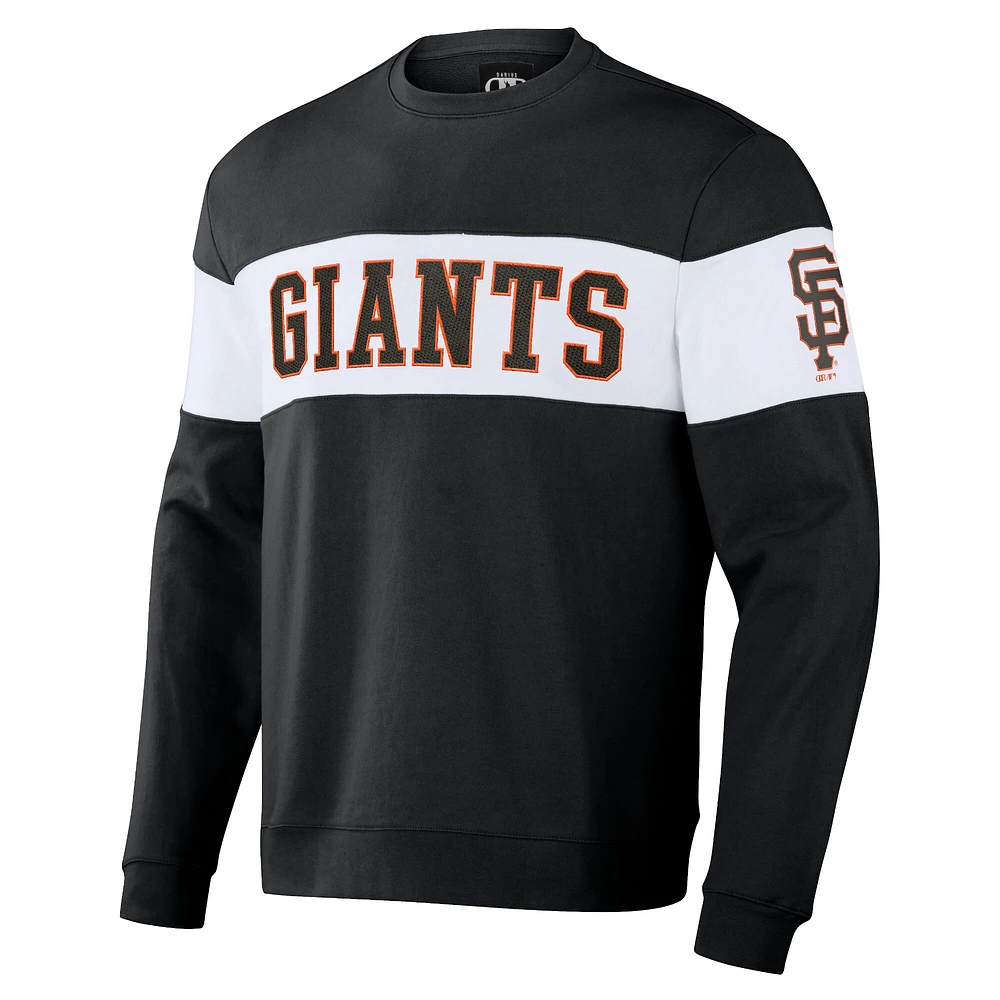 Collection Darius Rucker pour hommes par Fanatics Sweat-shirt noir à rayures des Giants de San Francisco