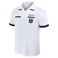 Collection Darius Rucker pour homme par Fanatics Chemise blanche boutonnée San Francisco Giants Bowling