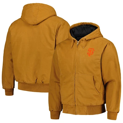 Veste à capuche entièrement zippée Dunbrooke Brown San Francisco Giants Dakota Work pour hommes