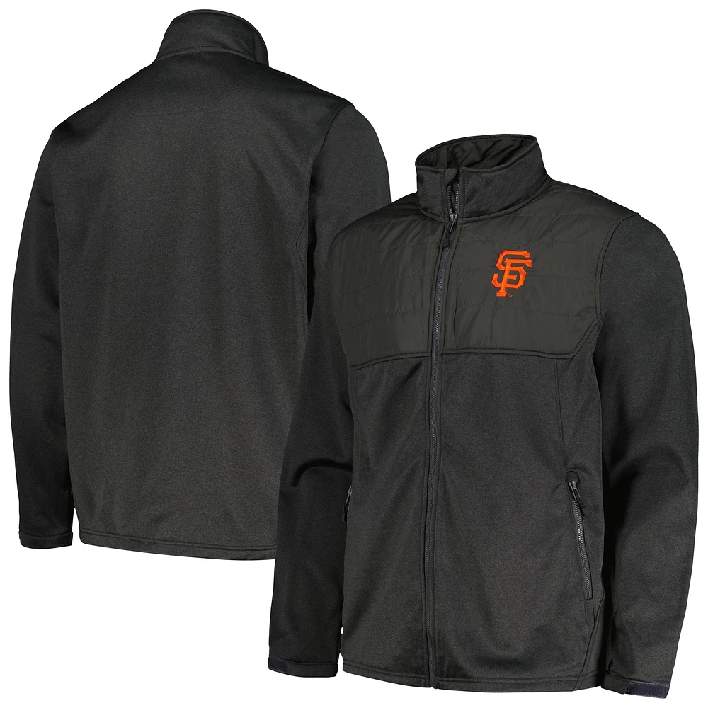 Men's Dunbrooke  Heather Black San Francisco Giants Explorer Full-Zip Jacket