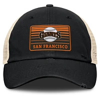 Men's Fanatics  Black/Natural San Francisco Giants Cooperstown Collection Eastbound Mesh Adjustable Hat