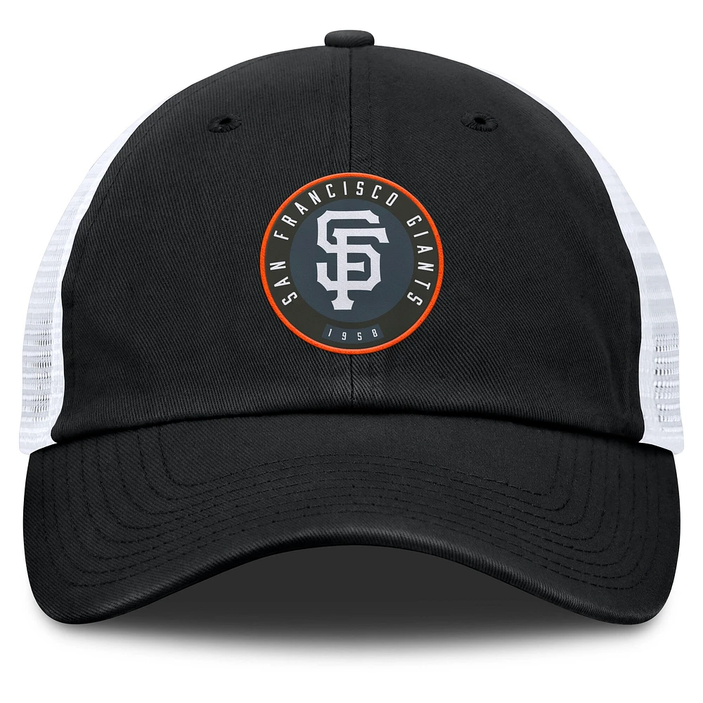 Casquette réglable Fanatics pour hommes, noir/blanc, San Francisco Giants Avery