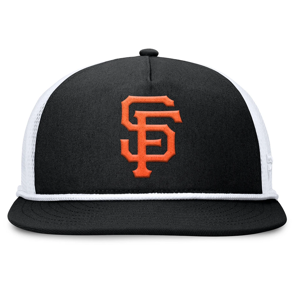 Men's Fanatics Black/White San Francisco Giants Clubhouse Change Up Snapback Hat