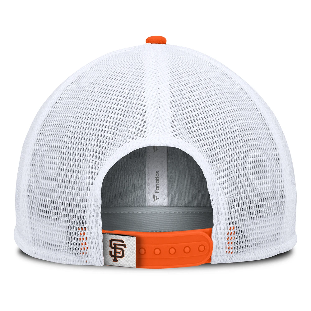 Casquette snapback en mousse fondamentale pour hommes Fanatics noir/blanc San Francisco Giants