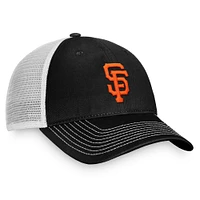 Men's Fanatics Black/White San Francisco Giants Team Core Unstructured Trucker Adjustable Hat